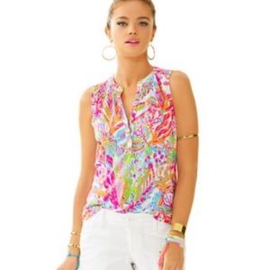 Lilly Pulitzer scuba to Cuba XS Essie top